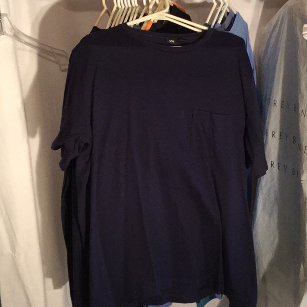 SFA Navy 💯cotton shirt gently worn xl